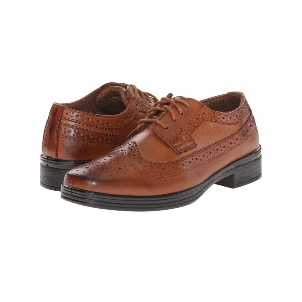 Kids Deer Stags Boys Ace Lace Up Oxfords, Luggage, Size 13 1/2  M